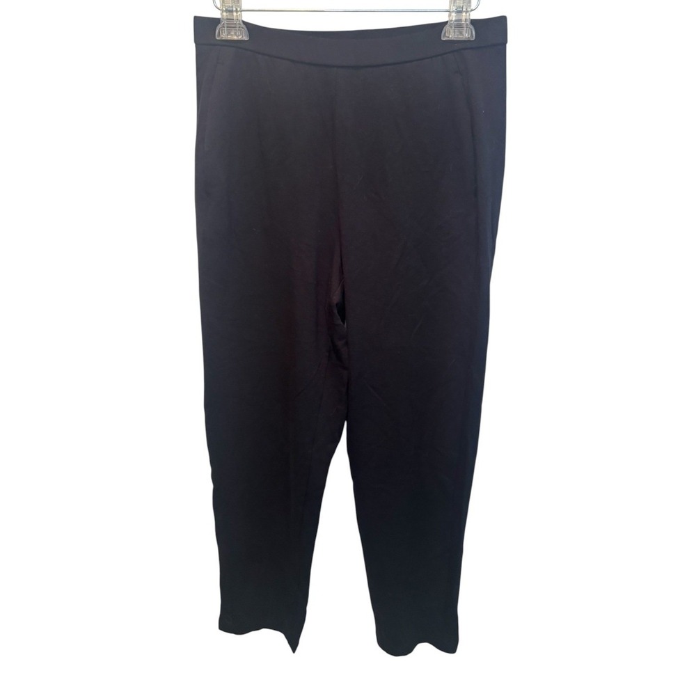 Eileen Fisher Womens Black Slouch Ankle Pant Tapered Trousers S NEW Minimalist